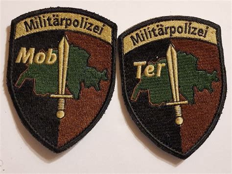 Militar Polizei Abzeichen Duo Bat Ter Mob Klett Kaufen Auf Ricardo