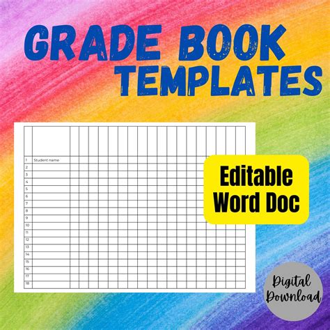 Grade Book Templates Made By Teachers