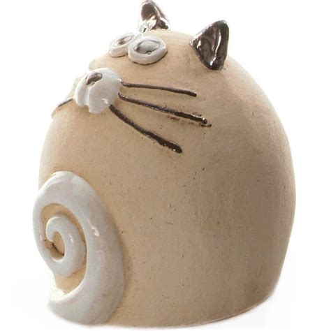 Tabby Fat Cat Ornament Natural