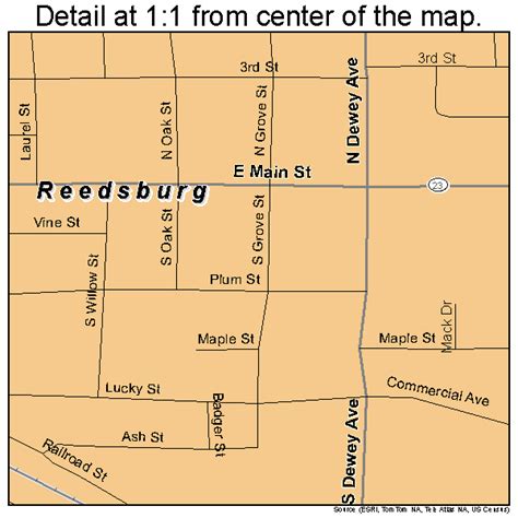 Reedsburg Wisconsin Street Map 5566800