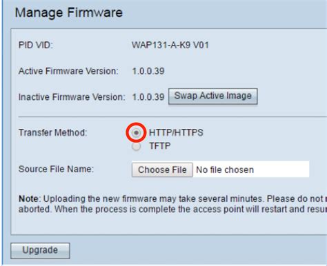 Upgrade Firmware On Wireless Access Point Cisco