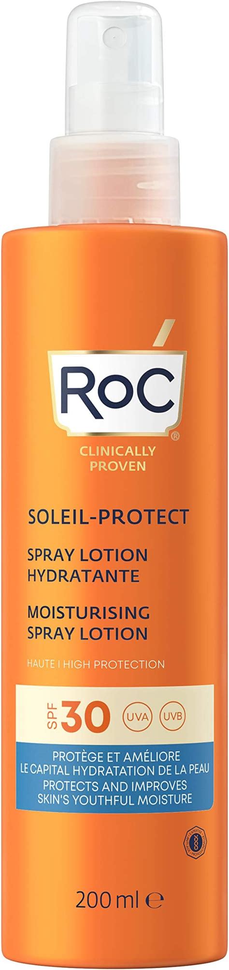 RoC Soleil Protect Lotion Spray Hydratant SPF 30 Non Grasse Crème