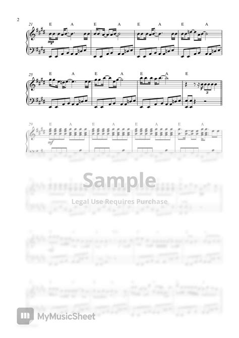 Olivia Rodrigo Bad Idea Right Piano Sheet Sheets By Pianella Piano