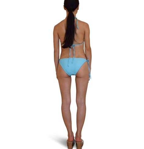 Two Piece Blue Bikini Set Julia Zheng