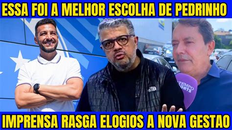 A PALAVRA DE PEDRINHO NAO FAZ CURVA O CRUZEIRO TEM A MELHOR GESTÃO DE