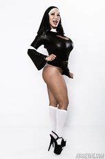 Naughty Nun Ava Devine Slides A Big Dildo Up Her Holes 10 Photos