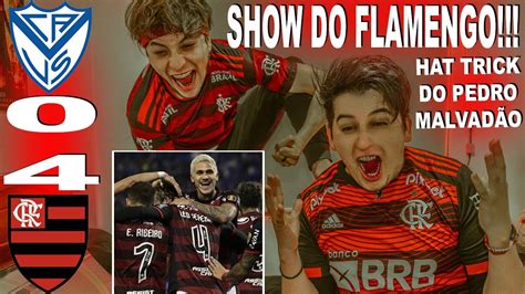 REAÇÕES VÉLEZ 0X4 FLAMENGO HAT TRICK DO PEDRO NA COPA LIBERTADORES