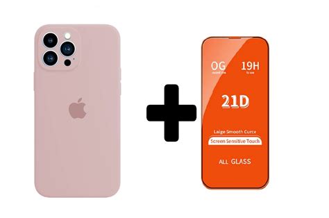 Ripley Case Silicon Y Vidrio Templado Para Iphone Pro Max Nude