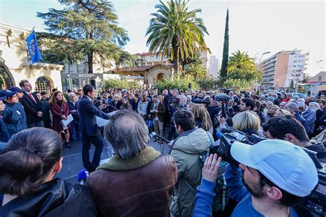 Inauguration de la Place Samuel Paty devant le lycée Carnot