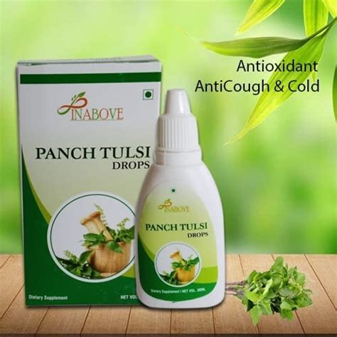 Liquid Panch Tulsi Drops Packaging Type Bottle Packaging Size 30 Ml