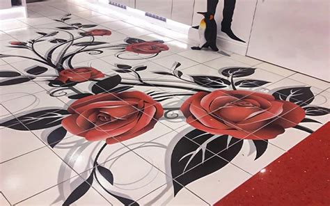 Floor Tiles With Flower Design | Floor Roma