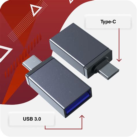 USB Type C переходник Тайп Си на ЮСБ 3.0 / Адаптер OTG Type C USB 3.0 с ...
