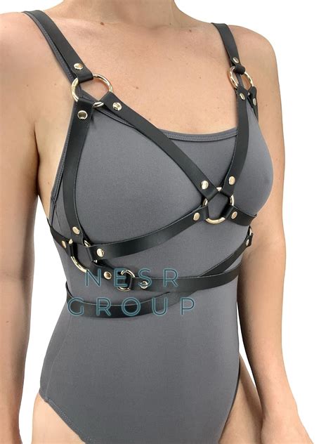 Leather Lingerie Harness Leather Lingerie For Women Leather Chest Harness Full Body Leather