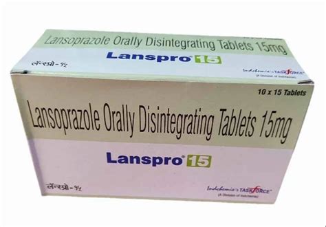 15 Mg Lansoprazole Orally Disintegrating Tablets At Rs 1020box Lansoprazole Tablet In Raigad