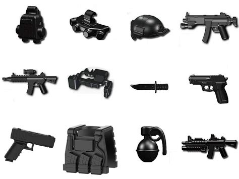 Buy Custom Navy Seals Weapons Pack (P4) Designed for Brick Minifigures ...