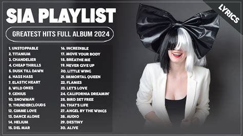 Sia Best Songs Playlist 2024 ~ The Best Of Sia 2024 ~ Sia Greatest Hits ...