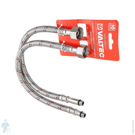 Подводка для смесителя VALTEC 1/2" х M10, 80см, комплект, арт VTf.005 ...
