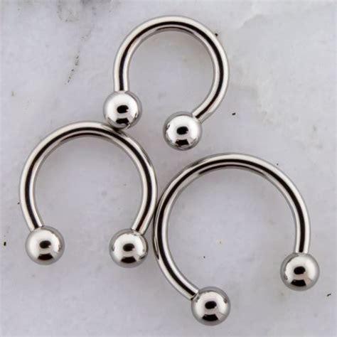 Circular Barbells Externally Threaded 316l Stainless Steel