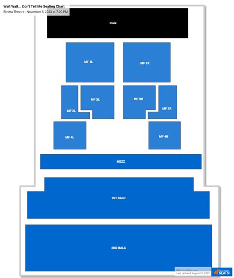 Riviera Theatre Seating Chart - RateYourSeats.com