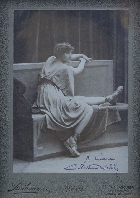 Colette Willy Signed Photograph with Dedication - Autographs - Memorabilia