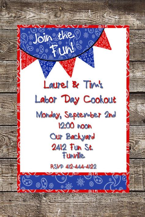 24 Of the Best Ideas for Labor Day Party Invitations - Home, Family ...