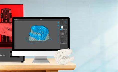 Software 3d chitubox diseñado para filetear o cortar modelos 3D