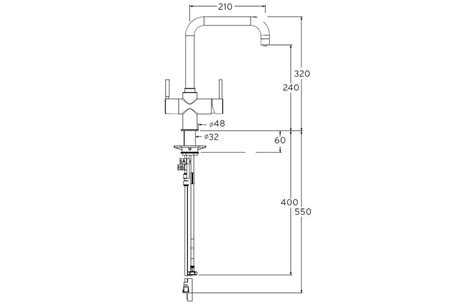 InSinkErator AIS520 3N1 Lecce U Shape Steaming Hot Tap Tank Chrome Empire Electro