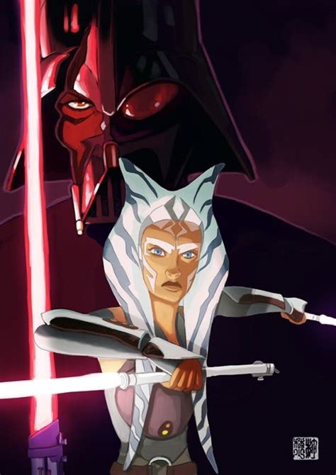 Ahsoka Tano Darth Vader Fan Art