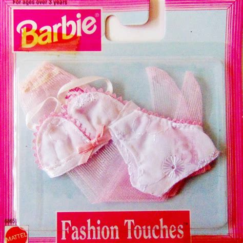 Barbie Lingerie Bra Panties Hosiery Barbie Fashion Touches Eyelet LINGERIE New In Box Vintage
