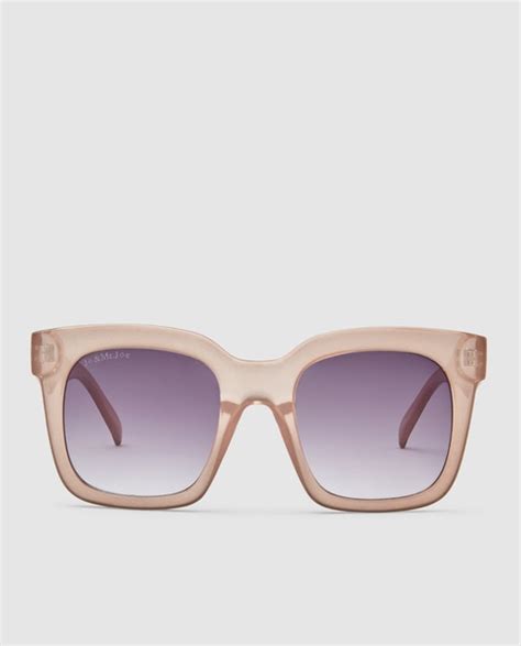 Gafas De Sol De Mujer Jo Mr Joe Oversize En Tono Beige Translucido