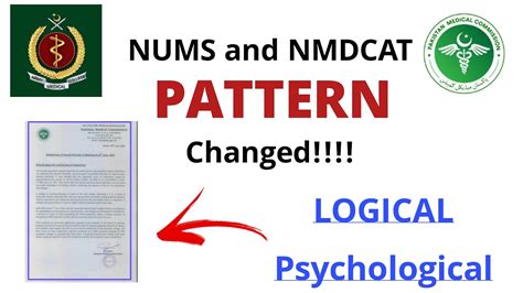 Nums And Nmdcat Pattern Changed Pmc Logical And Nums Psychological