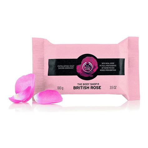 The Body Shop British Rose Exfoliating Soap 100g Hygieneforall