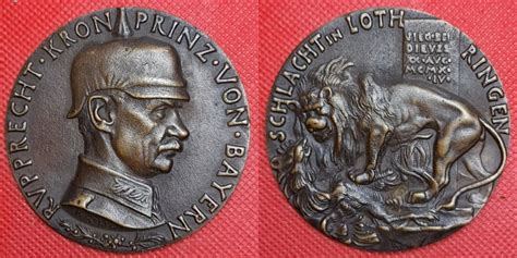 Karl Goetz Kaiserreich Deutschland Bronze Gu Medaille Kronprinz