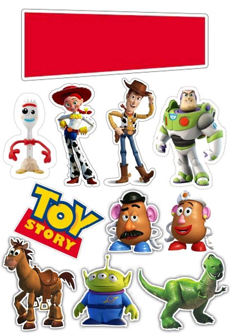 Various Toy Story Stickers Are Shown In This Image Including The