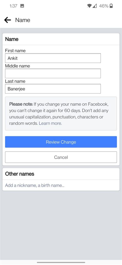 How to change name on Facebook - Android Authority