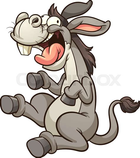 Cartoon Donkey Stock Vector Colourbox