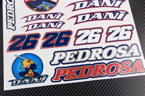 Dani Pedrosa Motogp Motorcycle Stickers Fairing Tank Helmet Etsy