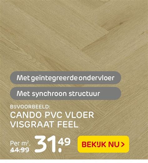 Cando Pvc Vloer Visgraat Feel Aanbieding Bij Praxis