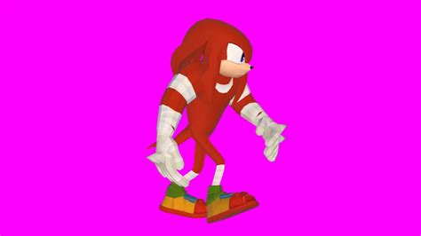 Knuckles Walk Animated Left Chroma YouTube