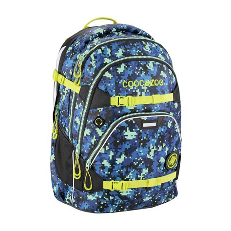 Coocazoo ScaleRale MatchPatch *GlowBro Edition* Schulrucksack Pixel ...