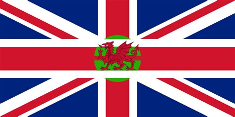 Flag of UK including wales. : vexillology