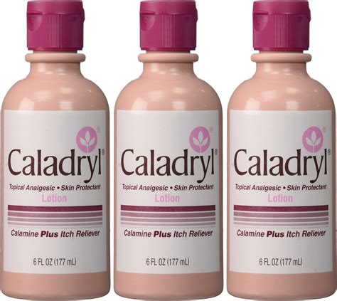 Amazon Caladryl Lotion Calamine Plus Itch Reliever 6 Fl Oz Pack