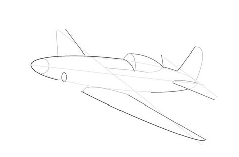 How to draw a WW2 fighter jet with a pencil. How to draw a plane step ...