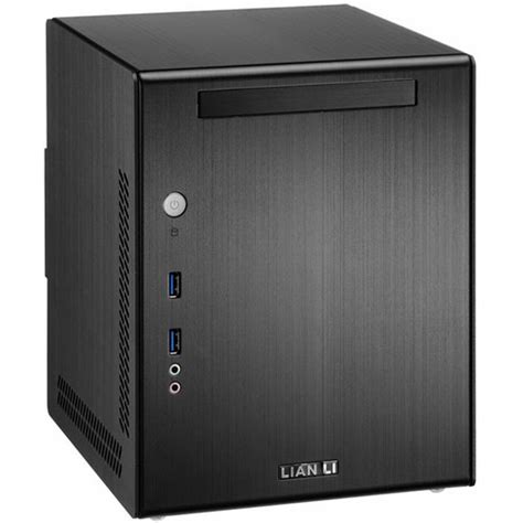 Lian Li Pc Q03b Mini Itx Tower Desktop Case Black Pc Q03b Bandh