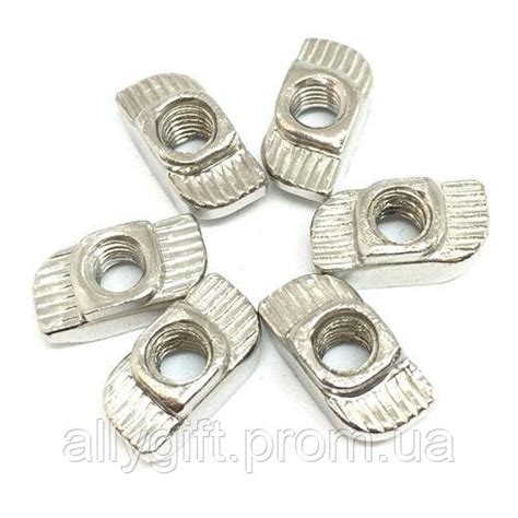 10x Гайка Т-подібна M6 для 8мм паза алюмінієвого профілю 30 серії af ...