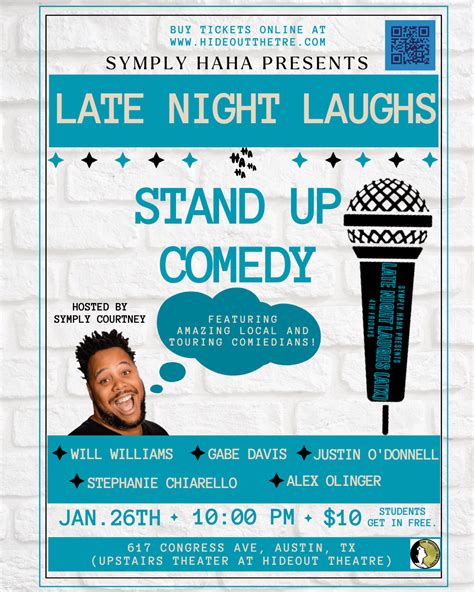 Late Night Laughs – Austin Improv Comedy Shows, Classes – The Hideout Theatre