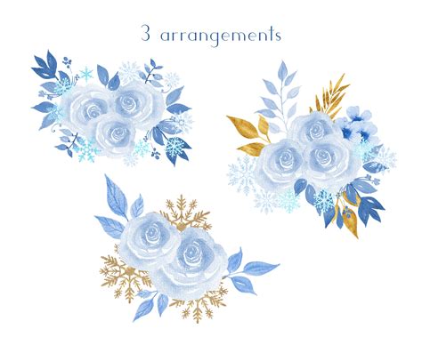 Winter Frames Clipart Snowflakes PNG Floral Frames Clipart Etsy