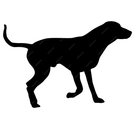 Premium Vector | Black silhouette of dogs on a white background