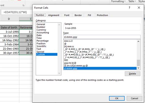 Calculadora De La Fecha De Retiro En Excel Office Skill