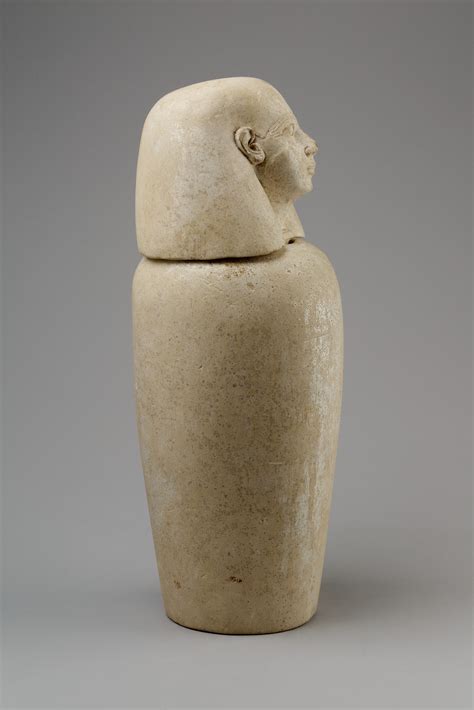 Canopic Jar With Human Head Imsety Third Intermediate Period The